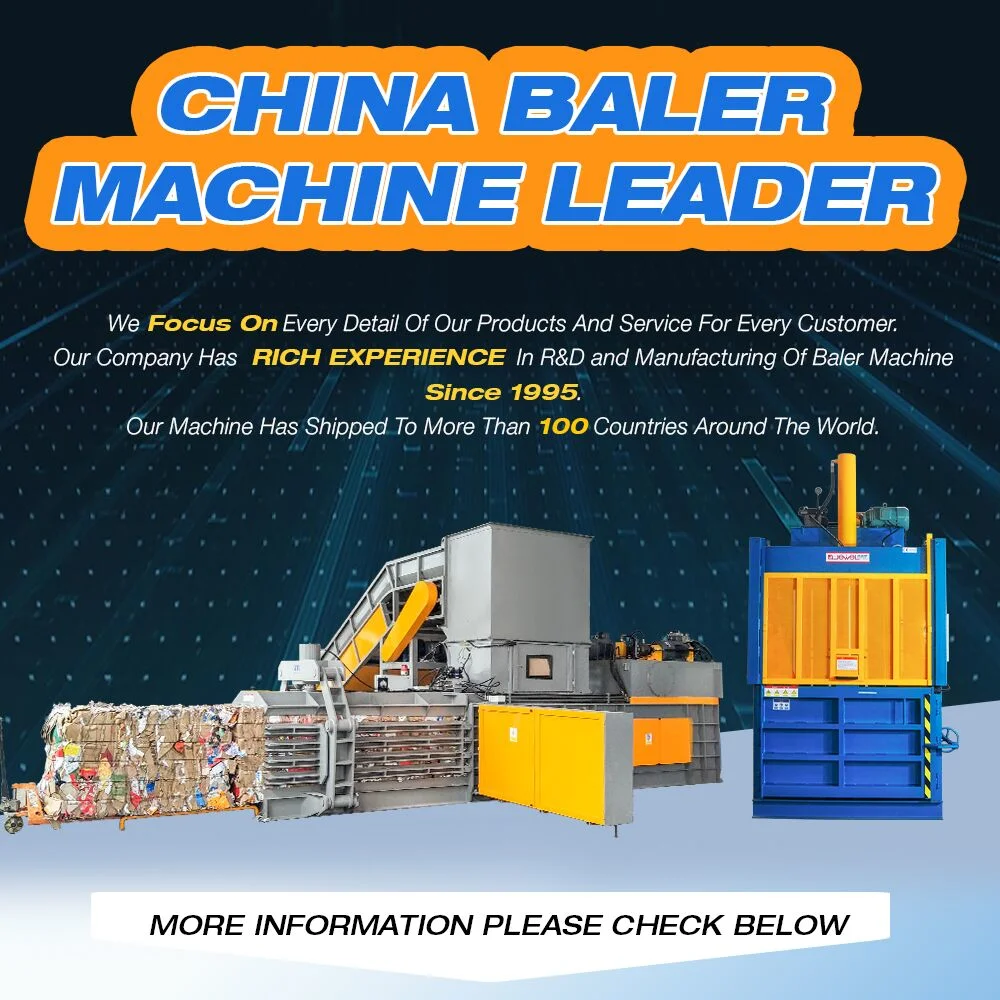 Jewel Hydraulic Waste Paper Baling Machine Coconut Fiber Plastic Bottle Baler