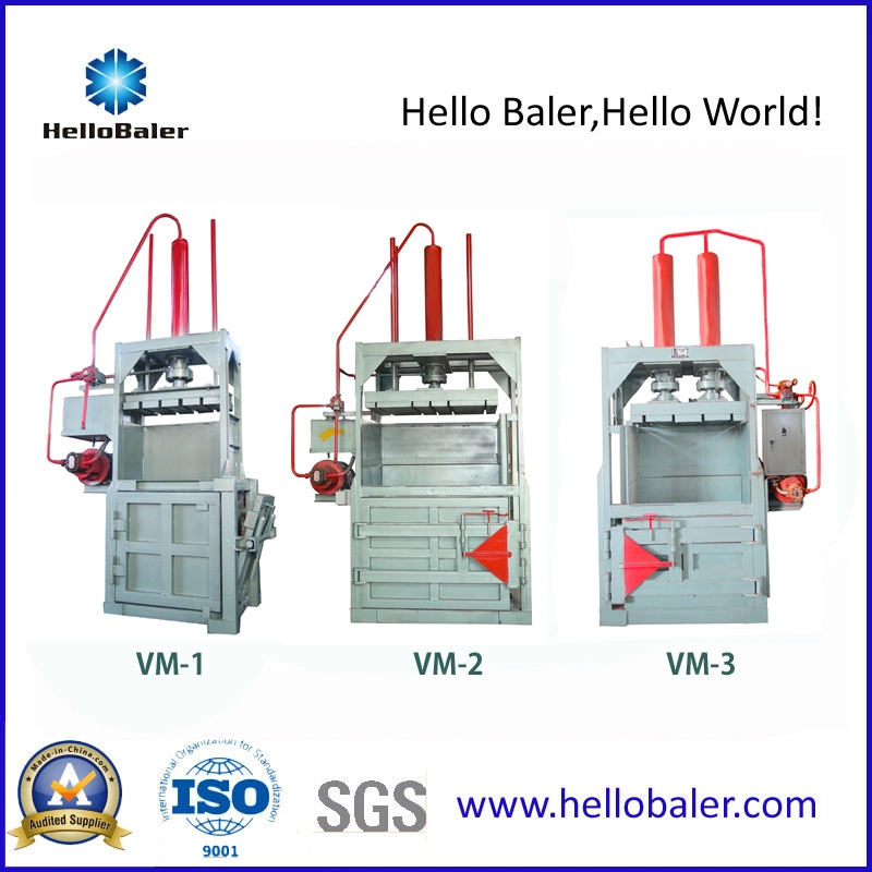 Vertical hydraulic waste paper, straw, cotton, textile, yarn pressing baler