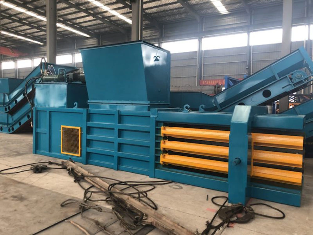 Hydraulic Bagging Press Baler Horizontal Hydraulic Pet Waste and Plastic Bottle Compactor Baler Machine Horizontal