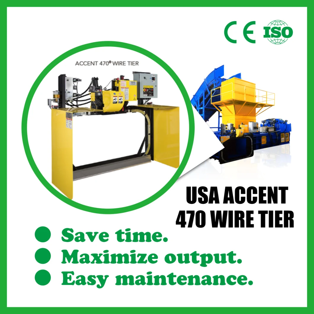 Horizontal Automatic Two RAM Baler for Compressing Pet Bottle