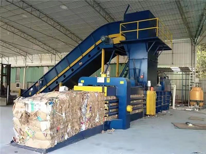 Semi-Automatic Horizontal Hydraulic Paperboard Baler