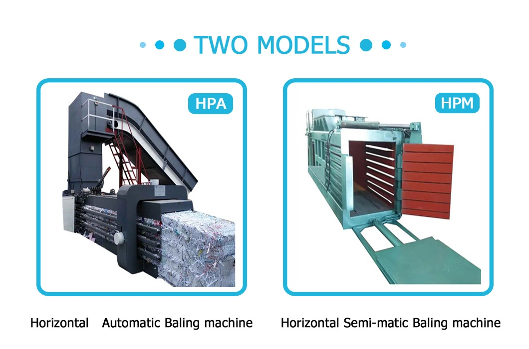 Semi-Automatic Horizontal Baler with High Quality