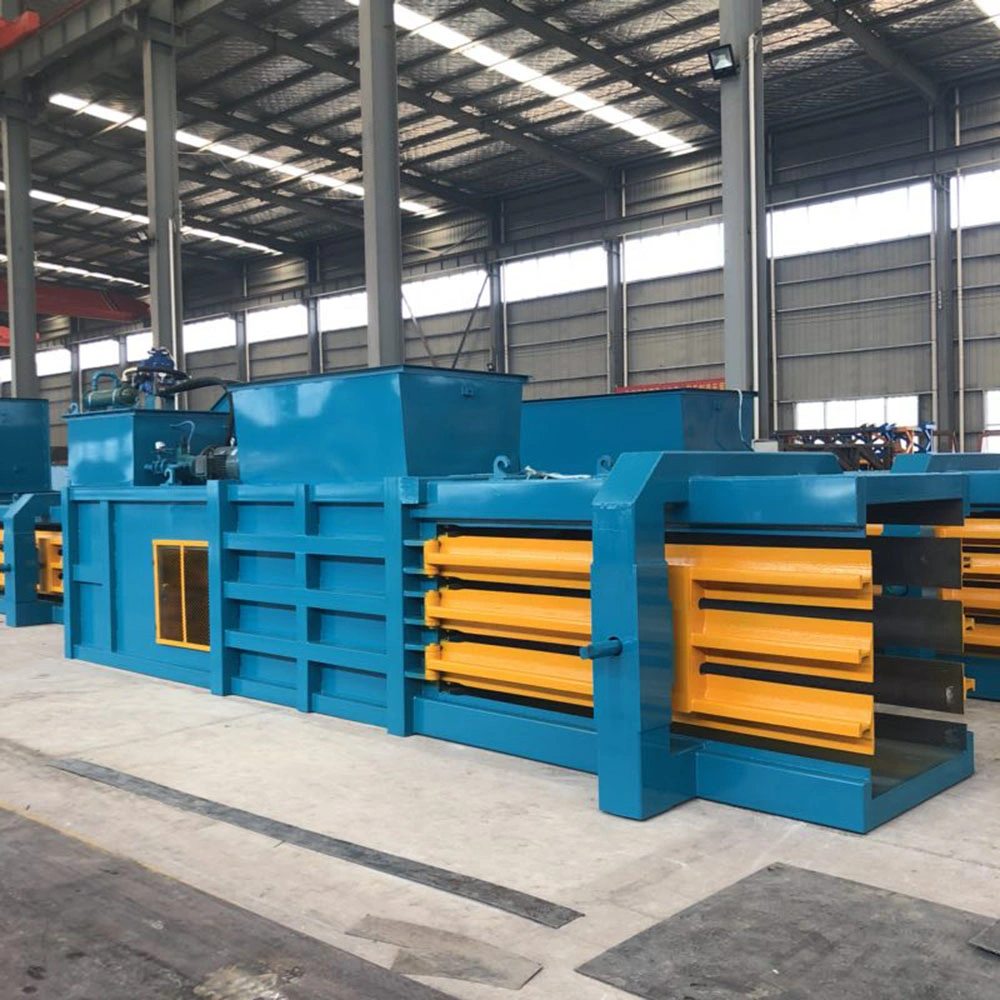 Hydraulic Bagging Press Baler Horizontal Hydraulic Pet Waste and Plastic Bottle Compactor Baler Machine Horizontal