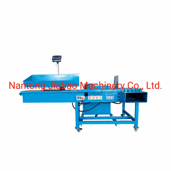 Empacadora hidráulica horizontal de primer nivel Máquina empacadora de peso constante Compactador textil de pesaje fijo Máquina empacadora de precio de fábrica Empacadora de reciclaje de ropa usada