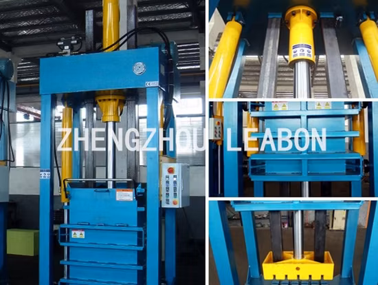 Empacadora vertical automática de la prensa hidráulica de la máquina de la prensa del papel de la cartulina de la basura de Hydralic con el CE