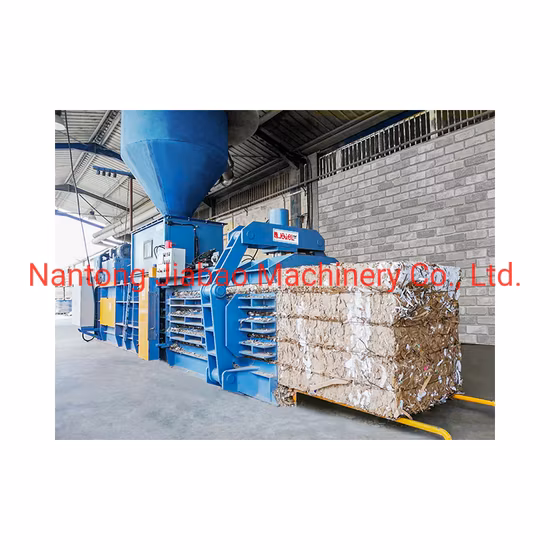 Empacadora de prensa de ensacado hidráulica Horizontal Máquina compactadora de residuos de mascotas y botellas de plástico hidráulica Horizontal