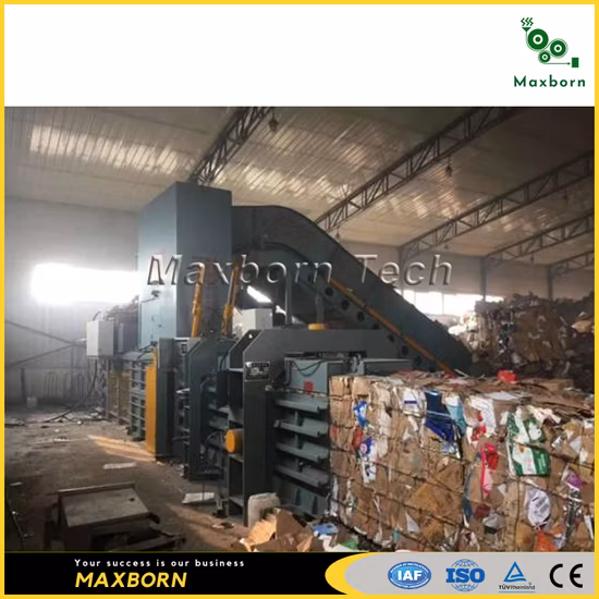 Empacadora de dos RAM con equipo de empacado de cableado de amarre automático para cartón y desechos de papel