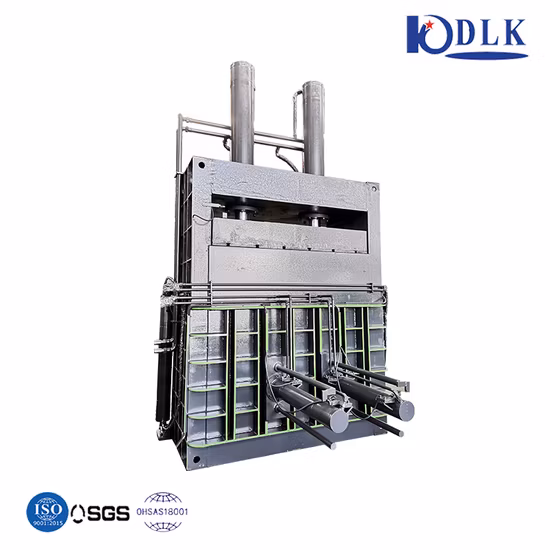 Personalización básica de la empacadora vertical de la máquina Y82-250 de la prensa de balas del embalaje plástico del paño hidráulico