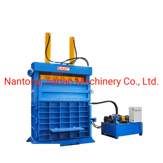 Use la empacadora vertical hidráulica de neumáticos Máquina empacadora de botellas de plástico/Máquina empacadora de prensa de neumáticos de desecho
